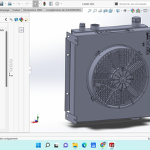 air oil cooler 3d print model - Mito3D