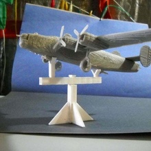 aria aereo b 24 americano pesante bombardiere passatempo 3d print model - Mito3D