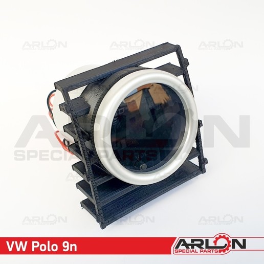 air-vent gauge pod 52mm passt volkswagen polo 9n arlon spezielle Teile verschiedene vw Manometer 3D print model - Mito3D
