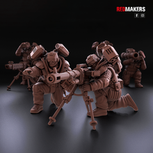 airborne division - heavy support squad imperial force 3d print model - Mito3D