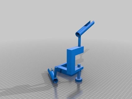 airbrush holder table clamp leon 3d printing 3d print model - Mito3D