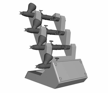 airbrush stand hobby 3d print model - Mito3D