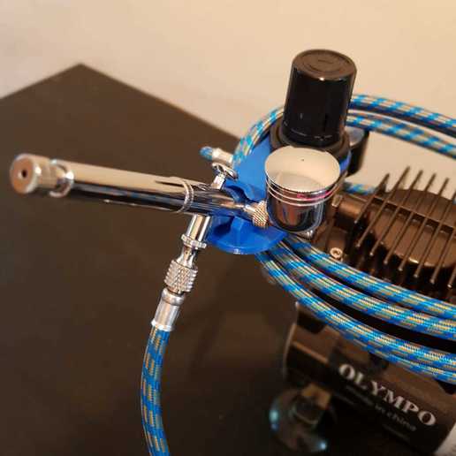 aerógrafo suporte do compressor a arte ferramentas de stand polymathic pintura esquerda laterais titular compresor airbrushstand aerografo 3D print model - Mito3D