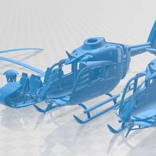 airbus helicopter h135 printable aviation fly micro hobby 3d print model - Mito3D