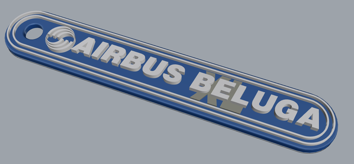 airbus chave anel família aviação avião 3d print model - Mito3D