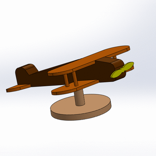 uçak 3D print model - Mito3D