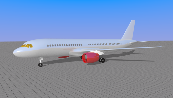 aeronave aerobús a320 juego avión 3d print model - Mito3D