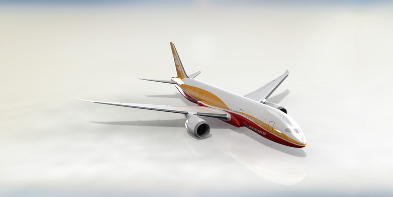 aeronave boeing 787 dreamliner juego avión 3d print model - Mito3D