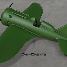 avion polikarpov i-16 1 divers plan en 3d print model - Mito3D