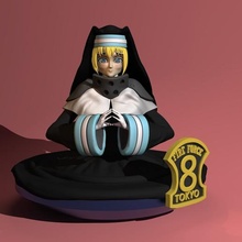 airisu Arte iris hermana fuerza santo Sol templo empresa 8 amplio anime manga impresión 3d sacerdote esculturas 3d print model - Mito3D