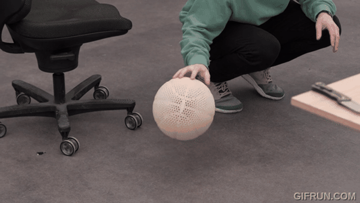 airless balle basketball kobe extérieur 3d imprimé wilson sport nba hexagone rayon miel 3d print model - Mito3D