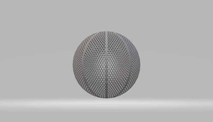 airless basketball ball 3dprint 3d print model - Mito3D