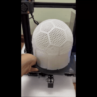 airless football - soccer ball 3d print model - Mito3D