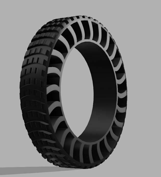 airless tire hoverboard hover board khellen 3D print model - Mito3D