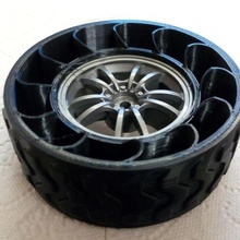 airless tire 90x30mm - 52x26mm rim game 1 10 rc car vehicles 3d print model - Mito3D