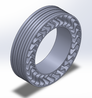 airless tyre tire tyres 3d printing 3d print model - Mito3D