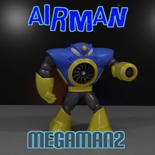 airman megaman2 Spiel retro-Spiele 8-bit video-Spiele sega capcom 3d print model - Mito3D