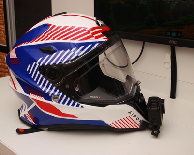 airoh commander gopro mount Gadget helmet camera 3d print model - Mito3D