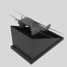 uçak 3 eski pisti oyuncak ww2airplane 3d print model - Mito3D