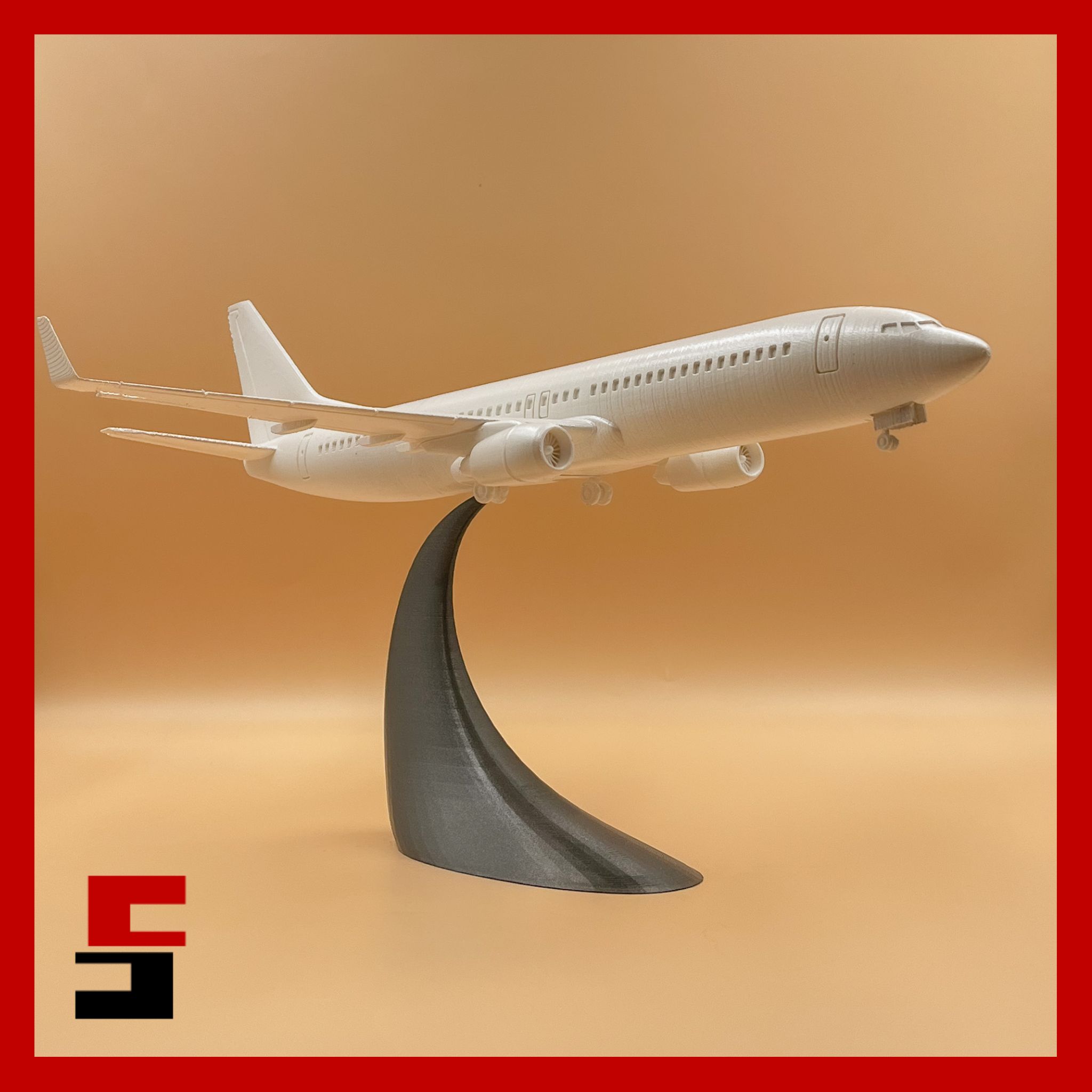 airplane boeing 737 - 800 plane model 1 200 737-800 3D print model - Mito3D