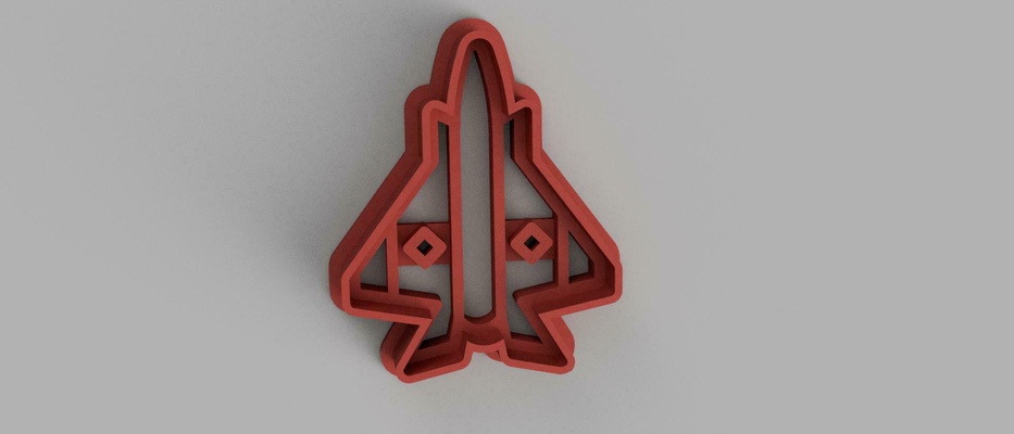 airplane cookie cutter cutters cookies 3d print model - Mito3D