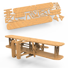 aereo kit gioco piano legno cnc parte stampabile di volo fan aria il veicolo giochi i giocattoli 3d print model - Mito3D