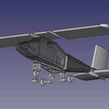 avião brinquedo Projeto gadget 3d 3d print model - Mito3D
