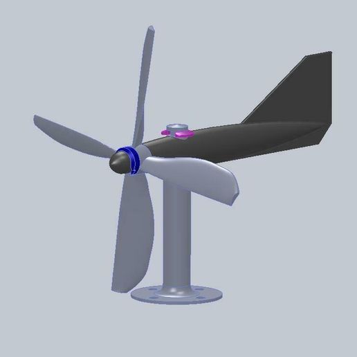 Flugzeug Wind Schaufel Wetter Propeller 3D print model - Mito3D