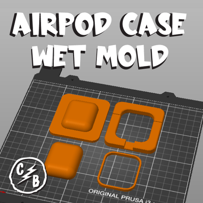 airpod caso funda mojado molde artesanía cuero airpods moldura 3d print model - Mito3D