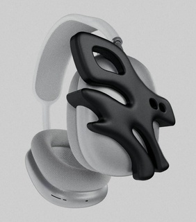 airpods max allegati astratto 003 moda arte auricolari orecchio pastiglie Accessori 3d print model - Mito3D