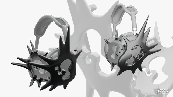 Airpod'lar max kulaklıklar kulaklık bindirmeler dekorasyon 3d model elma 3d print model - Mito3D