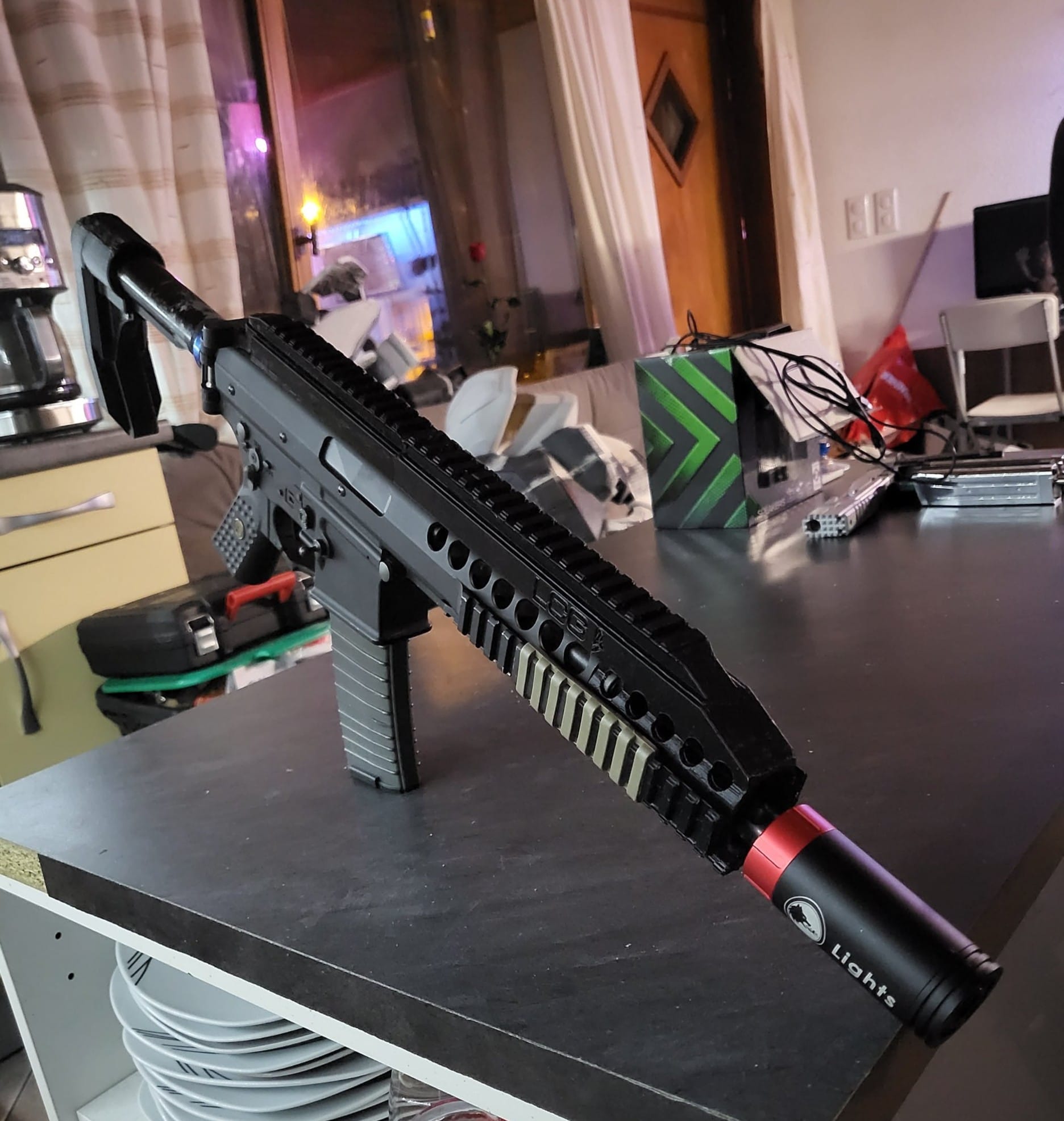 airsoft trousse ris échapper pdw we récif lulucraft 3D print model - Mito3D