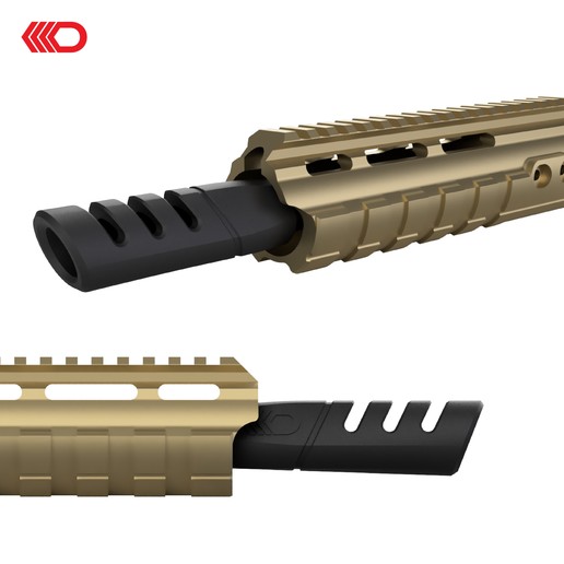 airsoft - muzzle break 13 tool tactical rifle assalt weapon 3D print model - Mito3D