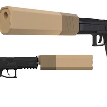 airsoft - 8 osprey tarzı baskılayıcı aracı taktik tüfek assalt silah namlu 3d print model - Mito3D