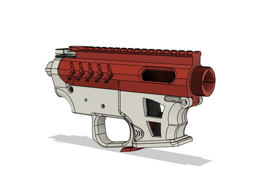 airsoft aeg pcc m4 arp9 corpo gioco 9mm nemesi presa verticale bcm fucile ad aria compressa bravo azienda 3d stampa angolo mlok m lok 3d print model - Mito3D