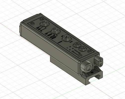 airsoft batterie boîte an peq 15 3d print model - Mito3D