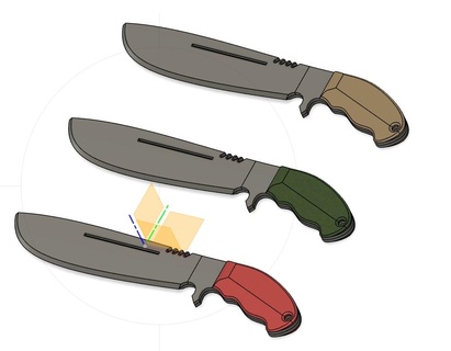 airsoft big machete dummy blade knife 3d print model - Mito3D