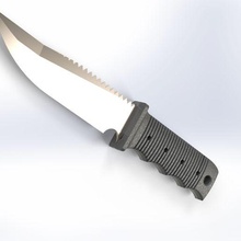 airsoft Bowie cuchillo juego silencio matar 3d print model - Mito3D