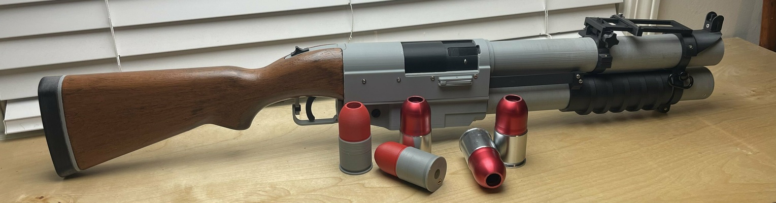 airsoft cina lago bomba mano launcher arma divertimento giocattolo 3d print model - Mito3D