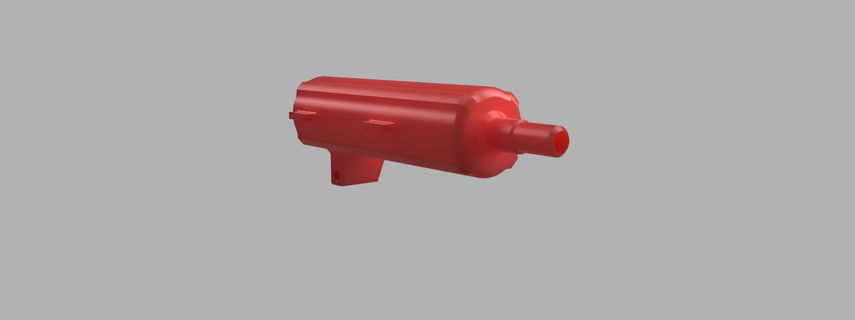 airsoft silindir ağızlık ekstrüder agm003 takviyeli agm pompalı tüfek asg hava ar15 ar ak mp7 mp5 tasarım glock parçalar gaz geri tepme 3d print model - Mito3D
