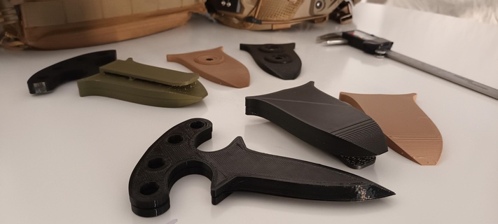 airsoft dagger knife holder dummy holster 3d print model - Mito3D