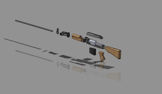 airsoft dmr sniper zastava m76 Game airsoft sport toy game 3d printing  3d print model - Mito3D