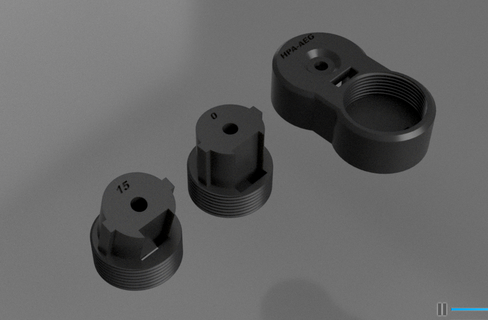 Airsoft Fallmaterial Gewinde Speedsoft 3d print model - Mito3D