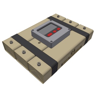 Airsoft Dummy Bombe c4 Ausführung Verwendet Timer Fälschung explosiv Rollenspiel Spiel Zielsetzung Stütze 3d print model - Mito3D