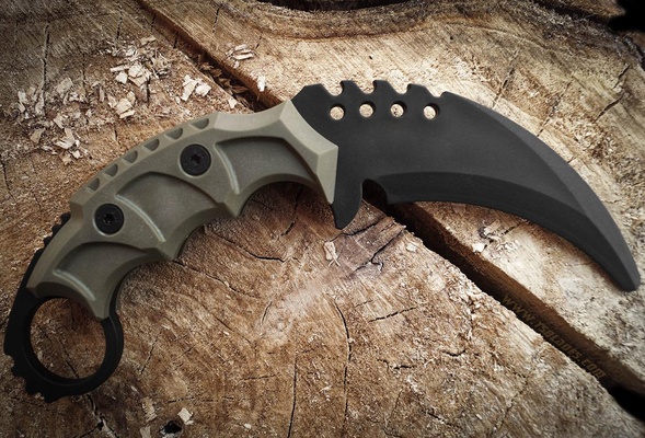 airsoft manichino karambit coltello formazione coltelli giocattolo armadina 3d print model - Mito3D