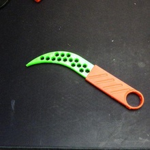 airsoft flexible claw knife 3d print model - Mito3D