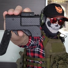 airsoft folding mini launcher game gun accessories 3d print model - Mito3D