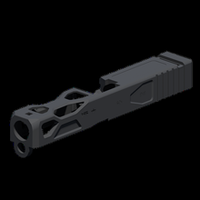 airsoft g19 gen3 19plus diapositiva artilugio juguete pistola wetech glock 3d print model - Mito3D