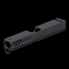 airsoft g19 gen3 retro compensador deslizar gadget brinquedo arma Wetech glock 3d print model - Mito3D