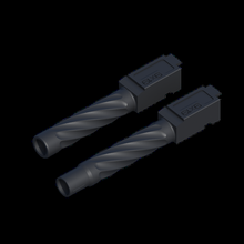 airsoft g19 retorcido exterior barril artilugio juguete pistola wetech glock partes 3d print model - Mito3D